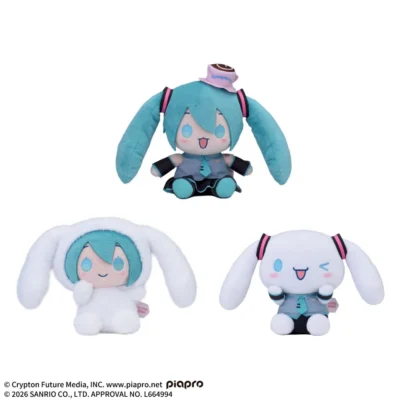 初音未來×大耳狗 KUNEMIMI 絨毛玩偶