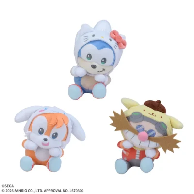 音速小子×Sanrio characters ひょこぴょこ 絨毛玩偶 Vol.1