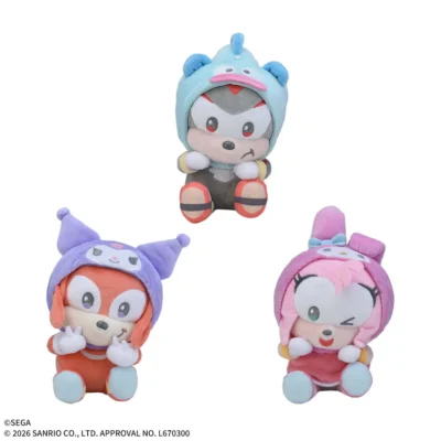 音速小子×Sanrio characters ひょこぴょこ 絨毛玩偶 Vol.2