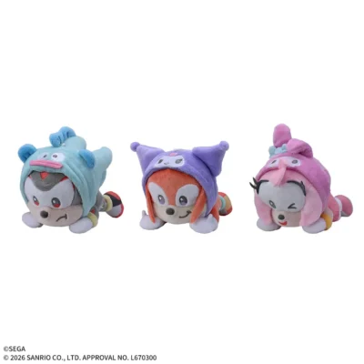 音速小子×Sanrio characters 趴姿 迷你絨毛玩偶 Vol.2